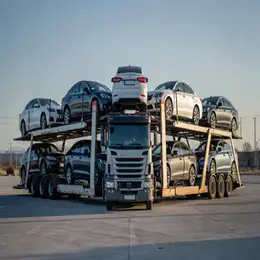 Car transport carrier in Preston, Lancashire