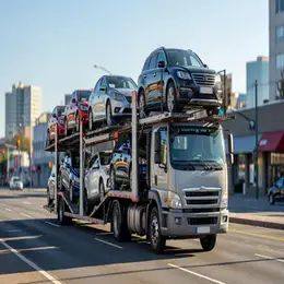 Car transport carrier in Greenock, Inverclyde