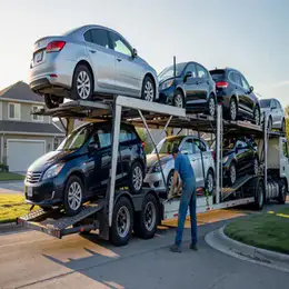 Car transport carrier in Preston, Lancashire