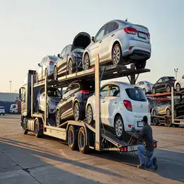 Car transport carrier in Greenock, Inverclyde