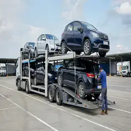 Car transport carrier in Gravesend, Kent