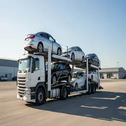 Car transport carrier in Dunfermline, Fife