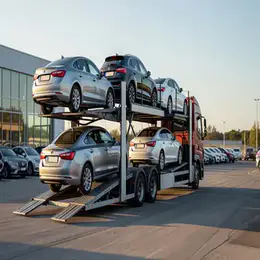 Car transport carrier in Liverpool, Merseyside