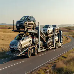 Car transport carrier in Tynemouth, Tyne and Wear
