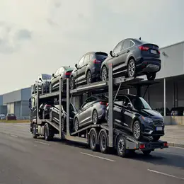 Car transport carrier in Cumbria