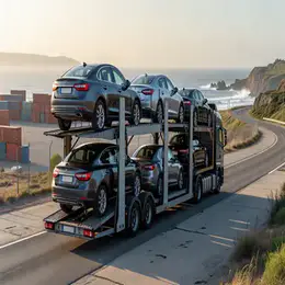 Car transport carrier in Cumbria