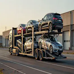 Car transport carrier in Dyfed