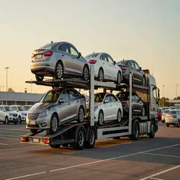 Car transport carrier in Dyfed