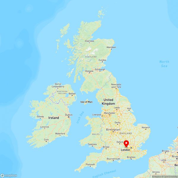 Map of Slough, Berkshire, UK