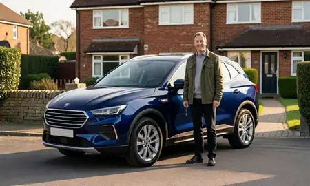 Car delivered to a driveway in Bristol, United Kingdom