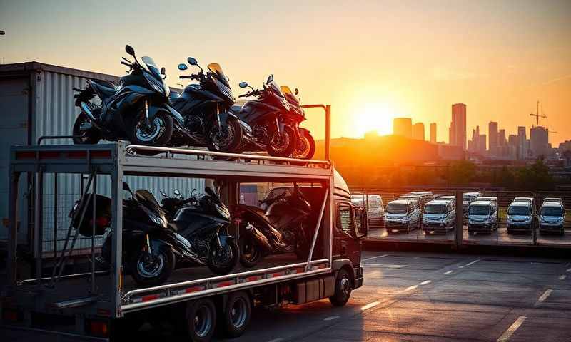 Motorcycle transporter in Bristol, Bristol