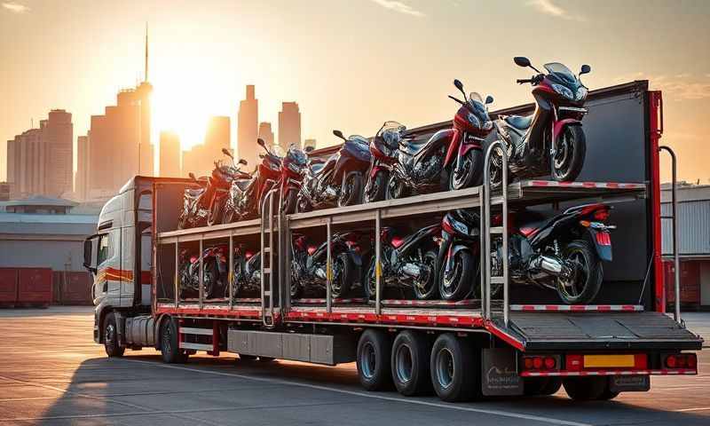 Milton Keynes, Buckinghamshire motorcycle transporter