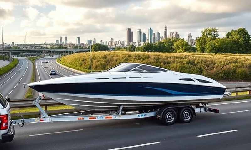 Boat transporter in Chester, Cheshire