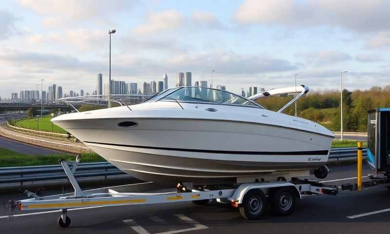 Boat transporter in Crewe, Cheshire