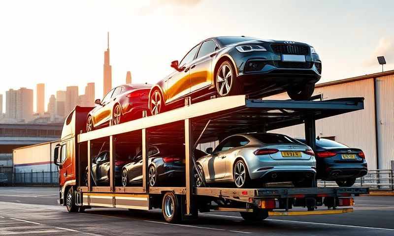 Runcorn, Cheshire car transporter