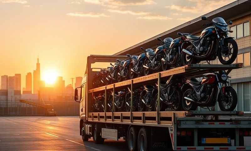 Motorcycle transporter in Lisburn, County Antrim