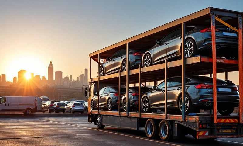 Car transporter in Craigavon, County Armagh