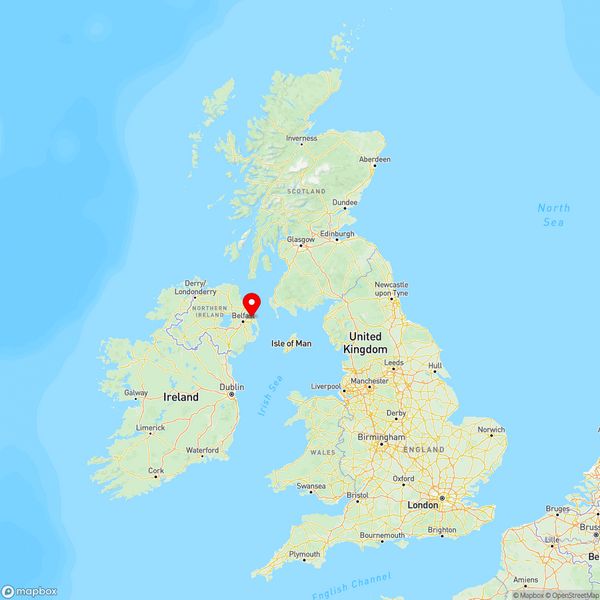 Map of Bangor, County Down, UK