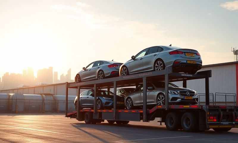 Car transporter in County Durham