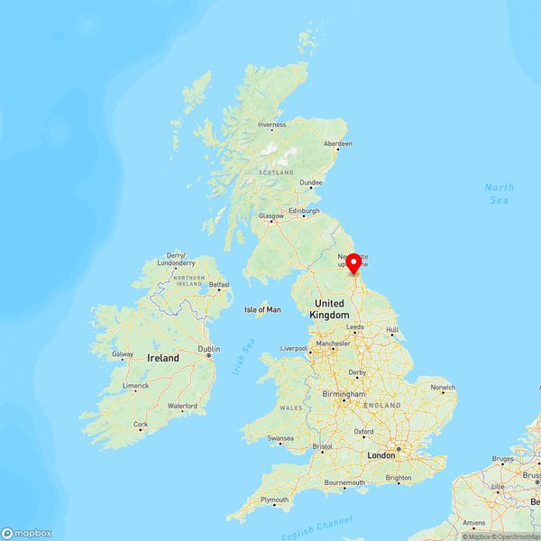 Map of Chester-le-Street, County Durham, UK