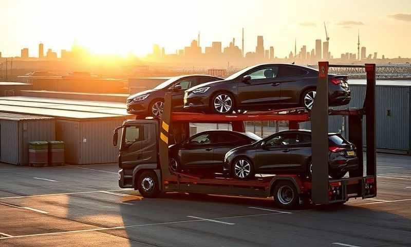 Barrow-in-Furness, Cumbria car transporter