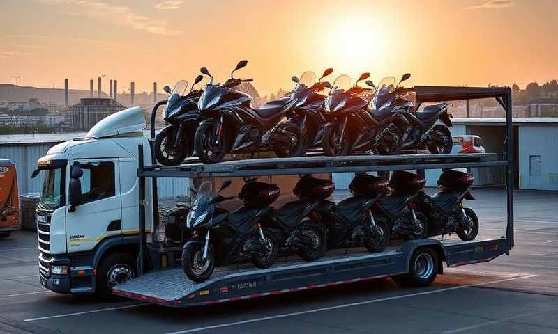 Motorcycle transporter in Exeter, Devon