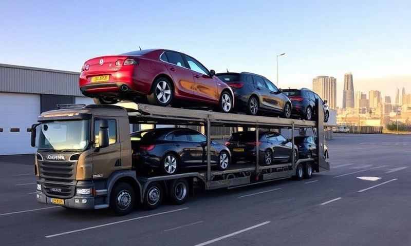 Exmouth, Devon car transporter