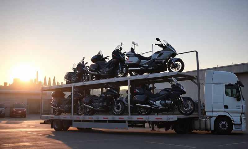 Motorcycle transporter in Dorset