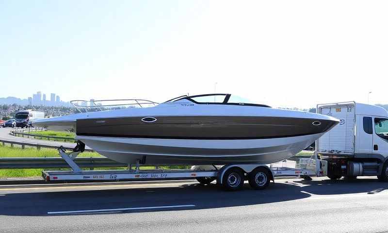 Boat transporter in East Ayrshire