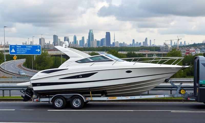 Boat transporter in Kingston upon Hull, East Riding of Yorkshire