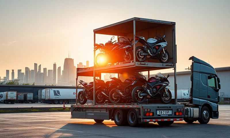 Hastings, East Sussex motorcycle transporter