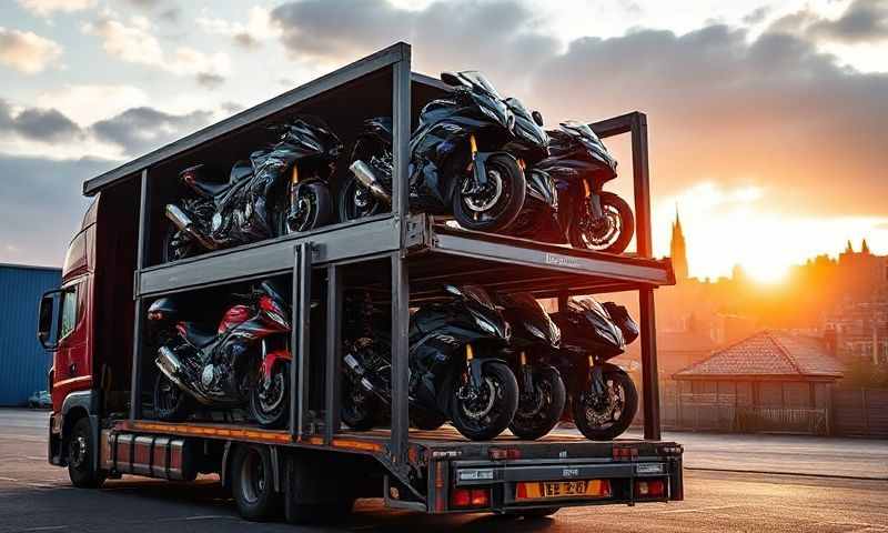 Motorcycle transporter in Edinburgh