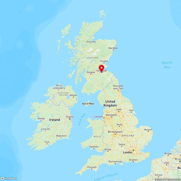 Map of Edinburgh, Edinburgh, UK