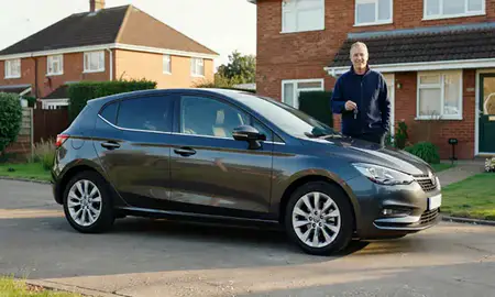 Car delivered to a driveway in Harlow, Essex, United Kingdom