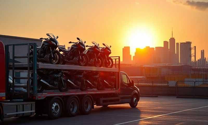 Motorcycle transporter in Harlow, Essex