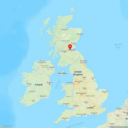 Map of Dunfermline, Fife, United Kingdom