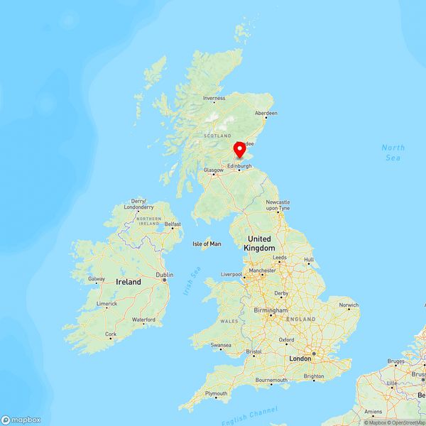 Map of Glenrothes, Fife, UK