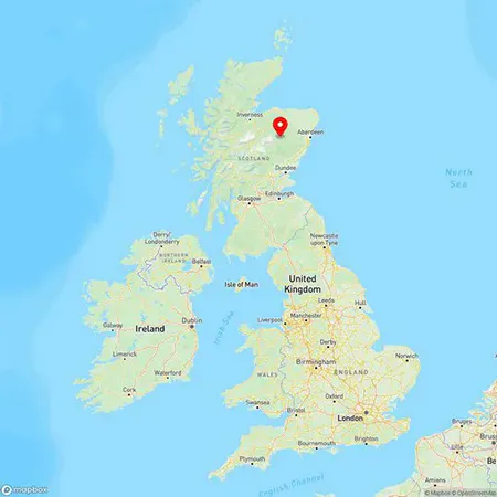 Map of Kirkcaldy, Fife, United Kingdom