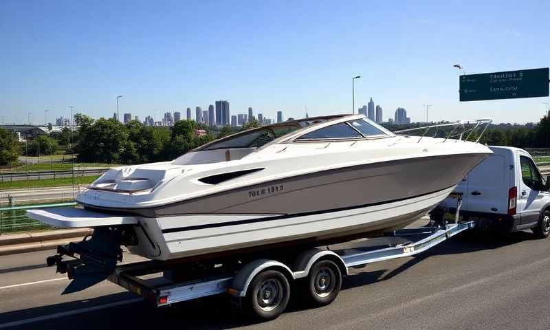 Boat transporter in Gloucestershire