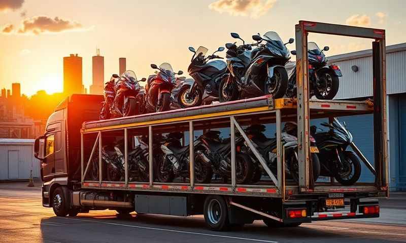 Motorcycle transporter in Cheltenham, Gloucestershire