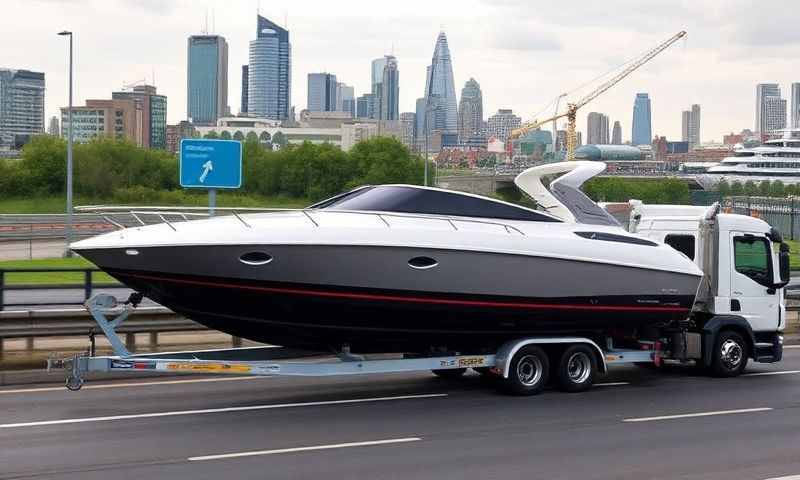 Boat transporter in Denton, Greater Manchester