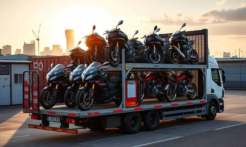 Oldham, Greater Manchester motorcycle transporter