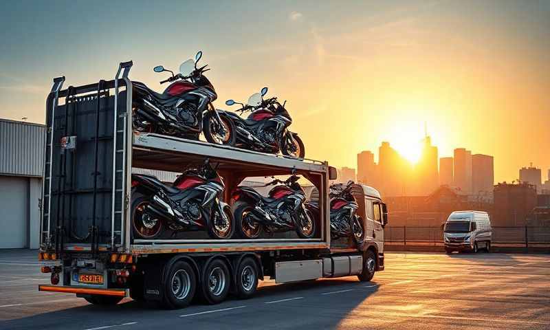 Salford, Greater Manchester motorcycle transporter