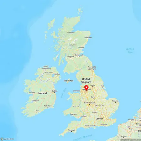 Map of Salford, Greater Manchester, United Kingdom