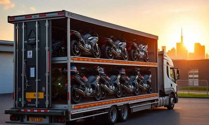 Motorcycle transporter in Cwmbrân, Gwent