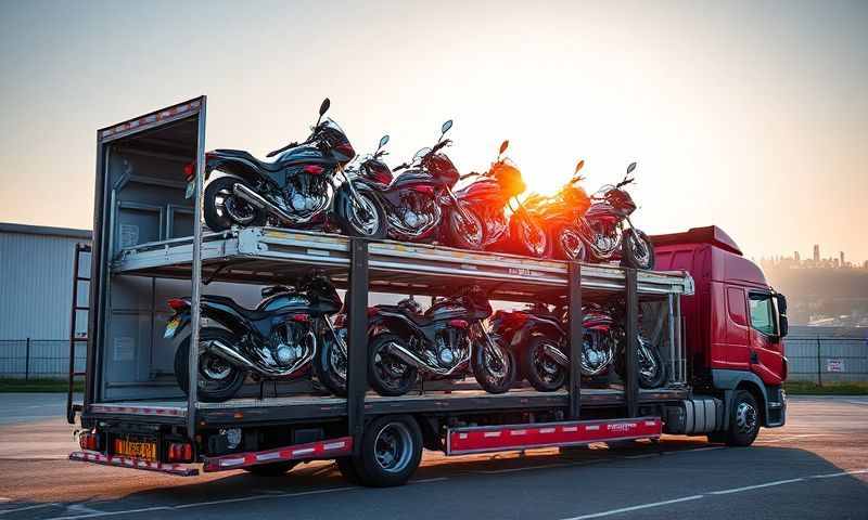 Newport, Gwent motorcycle transporter