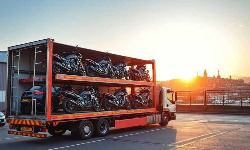 Motorcycle transporter in Newport, Gwent