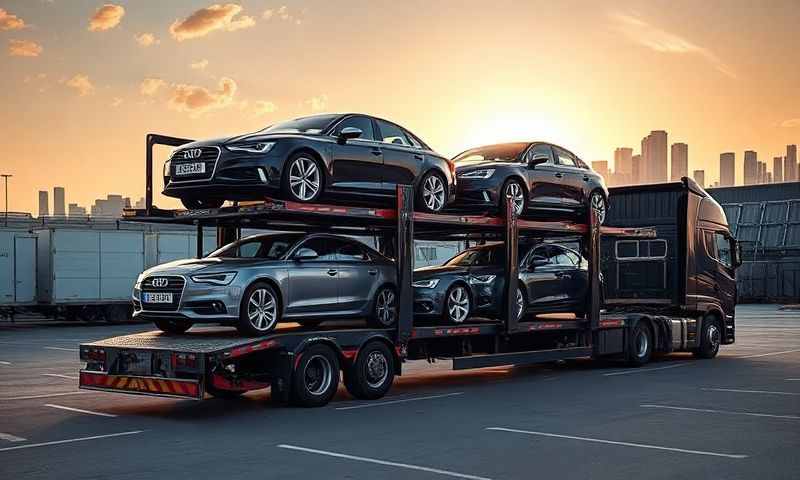 Car transporter in Fleet, Hampshire