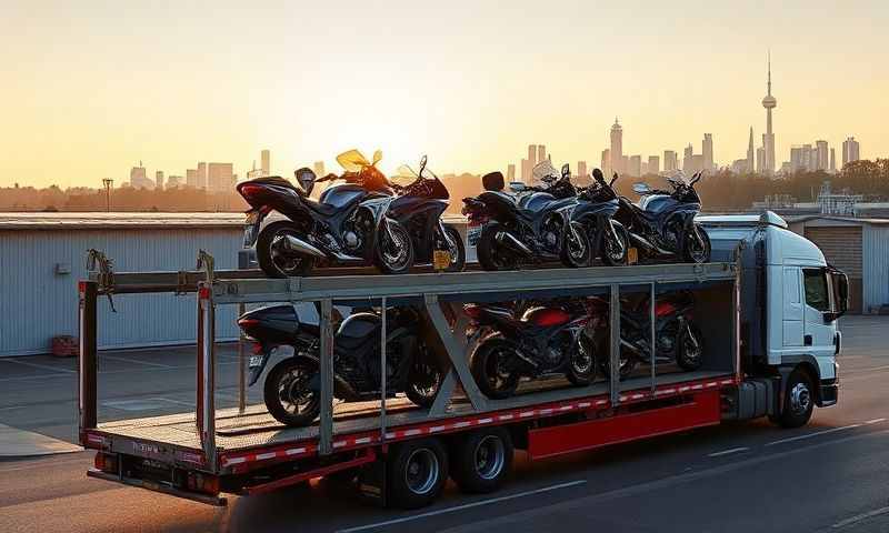 Motorcycle transporter in Herefordshire