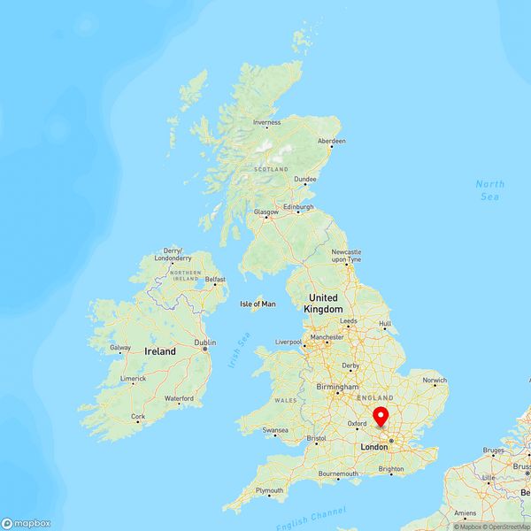 Map of Hemel Hempstead, Hertfordshire, UK